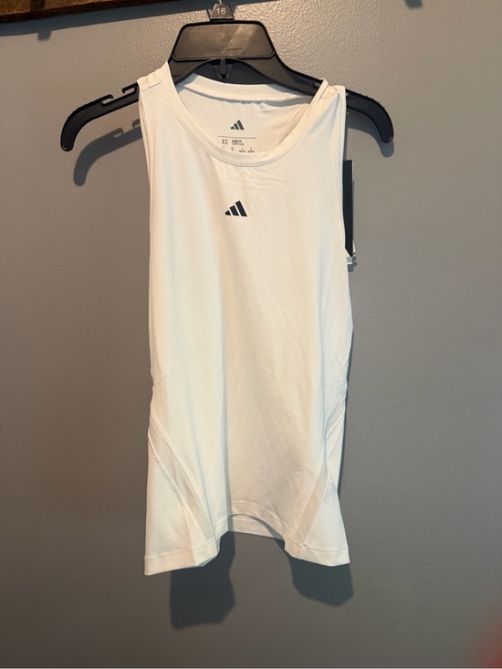 adidas Tops - adidas White Performance Racerback Tank